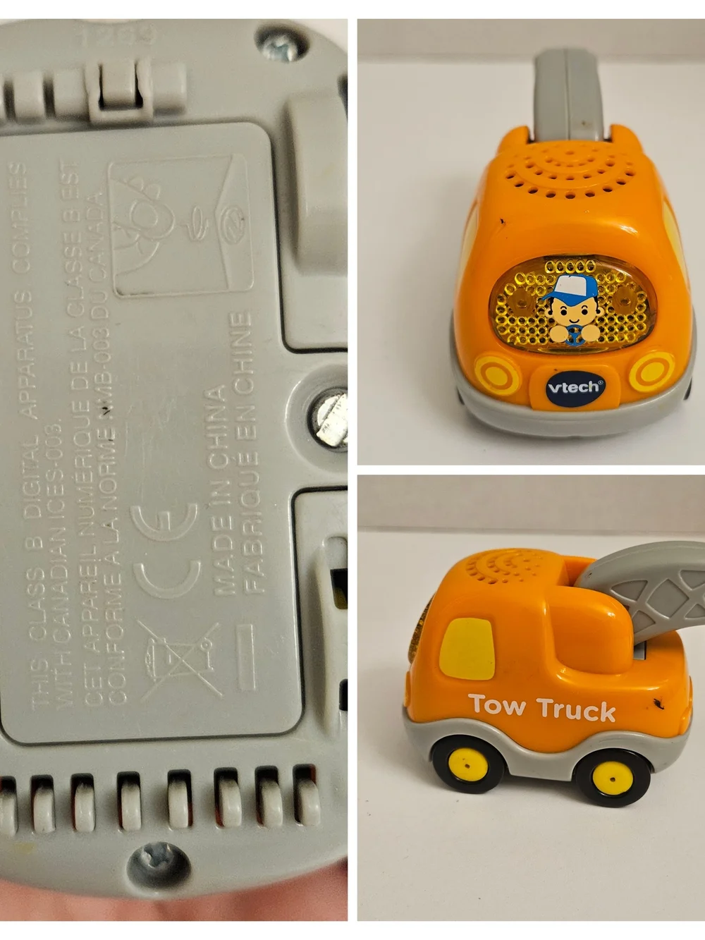 Vtech Go! Go! Smart Wheels Orange Tow Truck Interactive toy Light Noise